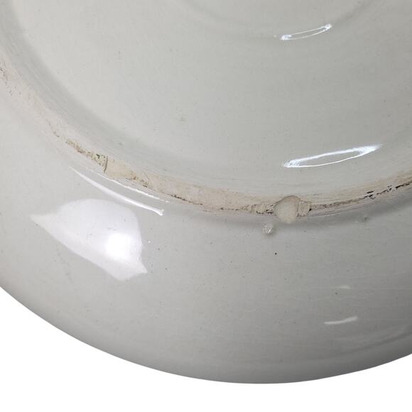 Vintage 80s Jerusalem Armenian Hand-Painted Ceramic Bowl 11.5" Floral Pottery - Picture 7 of 7